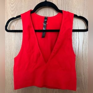 Urban Outfitters Red deep V tank. Size XL
